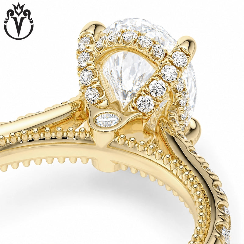 1.50ctr-3.00ctr Oval Cut Lab Grown Diamond Ring Tailor Made