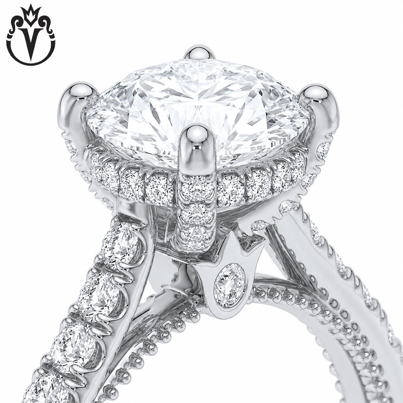 1.50ctr-3.00ctr Round Cut Lab Grown Diamond Ring Tailor Made