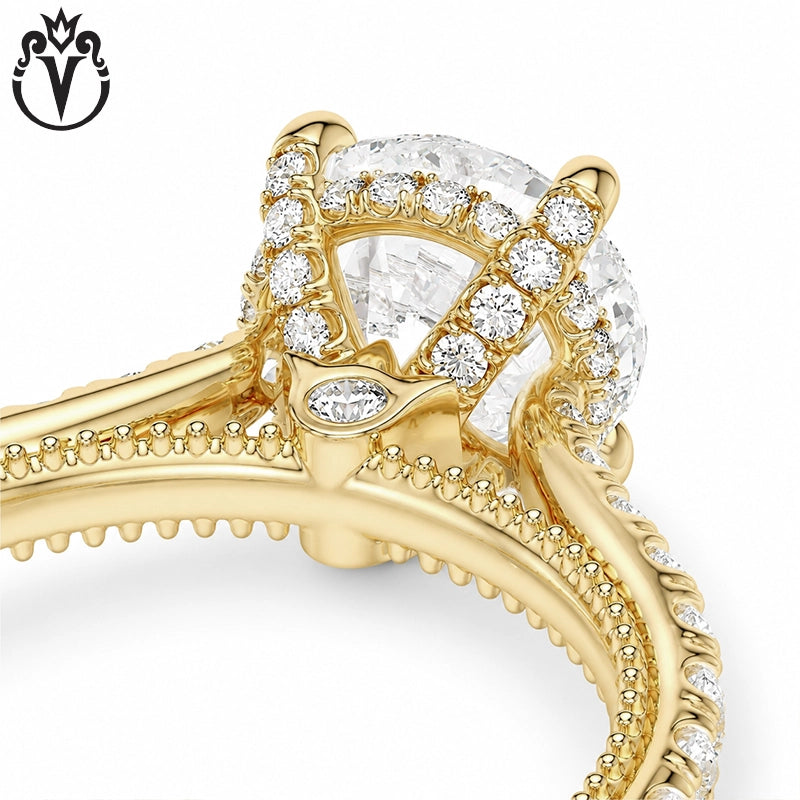 1.50ctr-3.00ctr Round Cut Lab Grown Diamond Ring Tailor Made