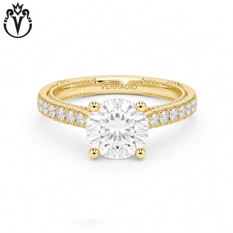 1.50ctr-3.00ctr Round Cut Lab Grown Diamond Ring Tailor Made