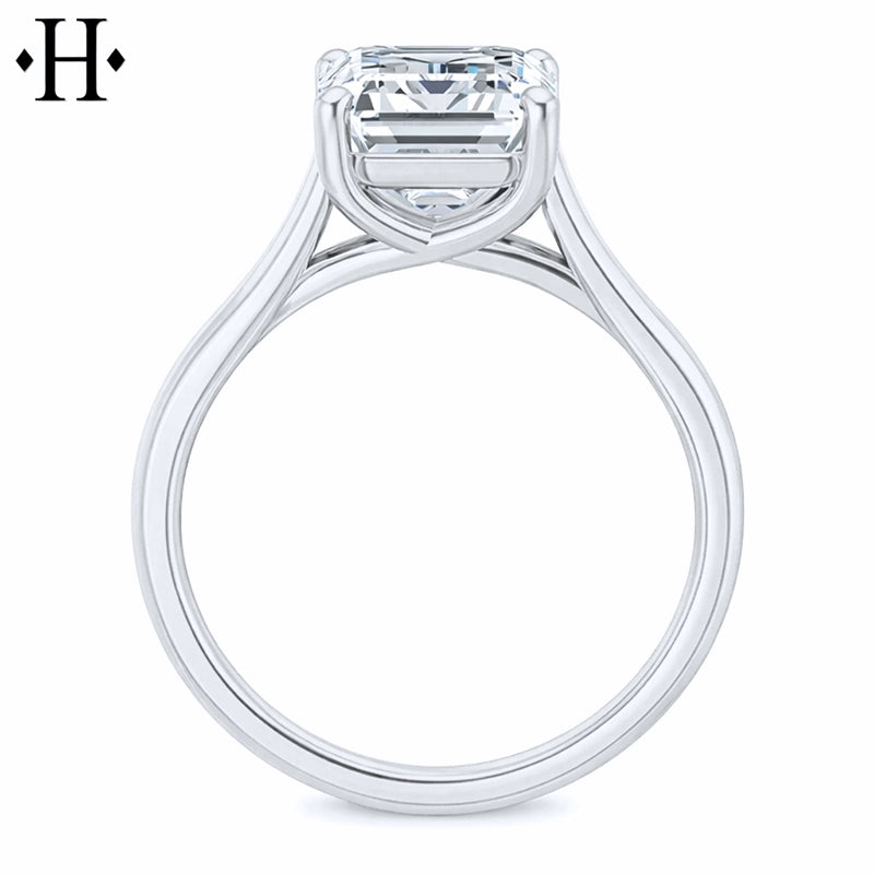 3.00ctr-5.00ctr Emerald Cut Lab Grown Diamond Ring