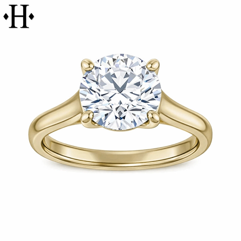 1.00ctr-2.00ctr Round Cut Lab Grown Diamond Ring Tailor Made