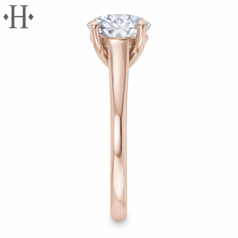 1.00ctr-2.00ctr Round Cut Lab Grown Diamond Ring Tailor Made