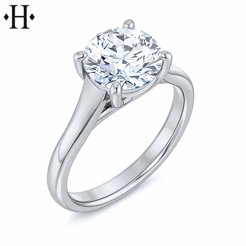 1.00ctr-2.00ctr Round Cut Lab Grown Diamond Ring Tailor Made