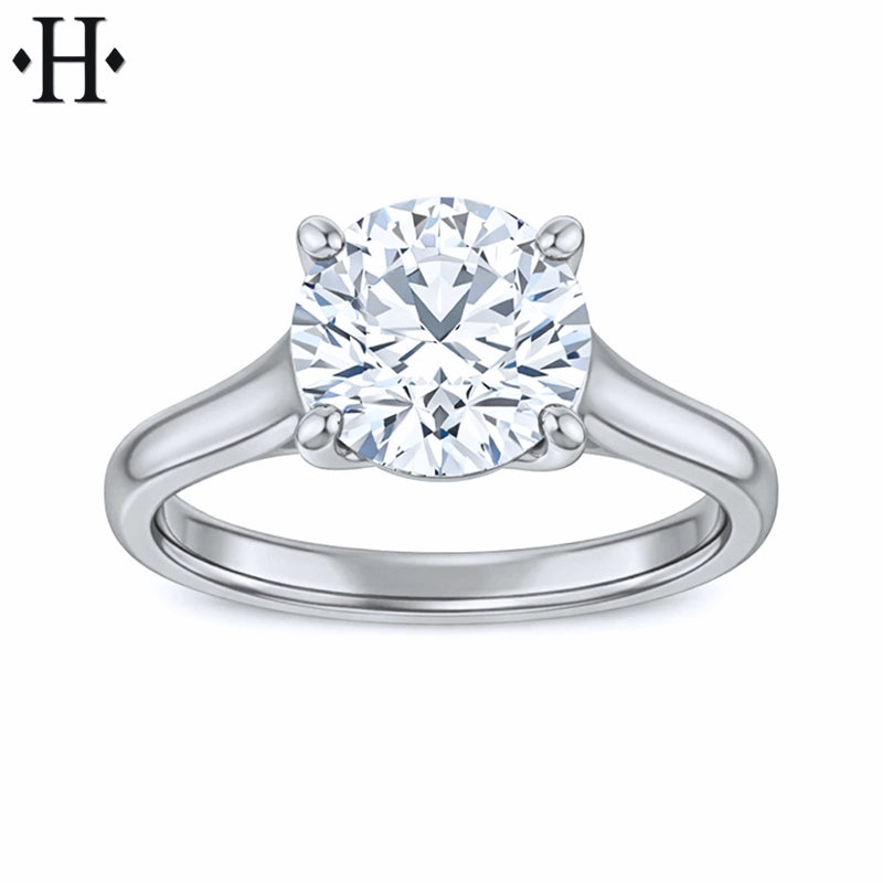 1.00ctr-2.00ctr Round Cut Lab Grown Diamond Ring Tailor Made