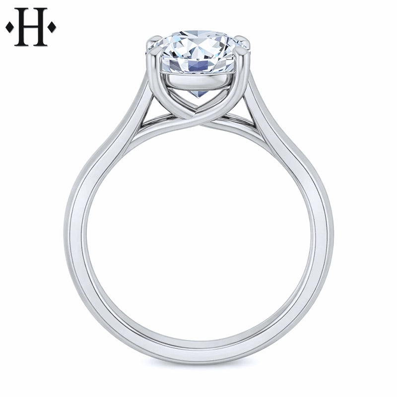 1.00ctr-2.00ctr Round Cut Lab Grown Diamond Ring Tailor Made