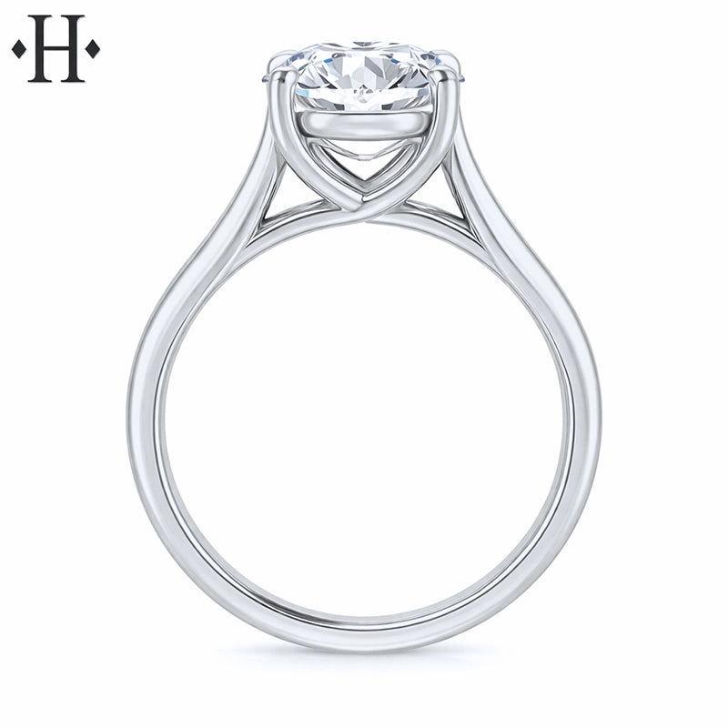 5.08ctw Round Cut Lab Grown Diamond Ring