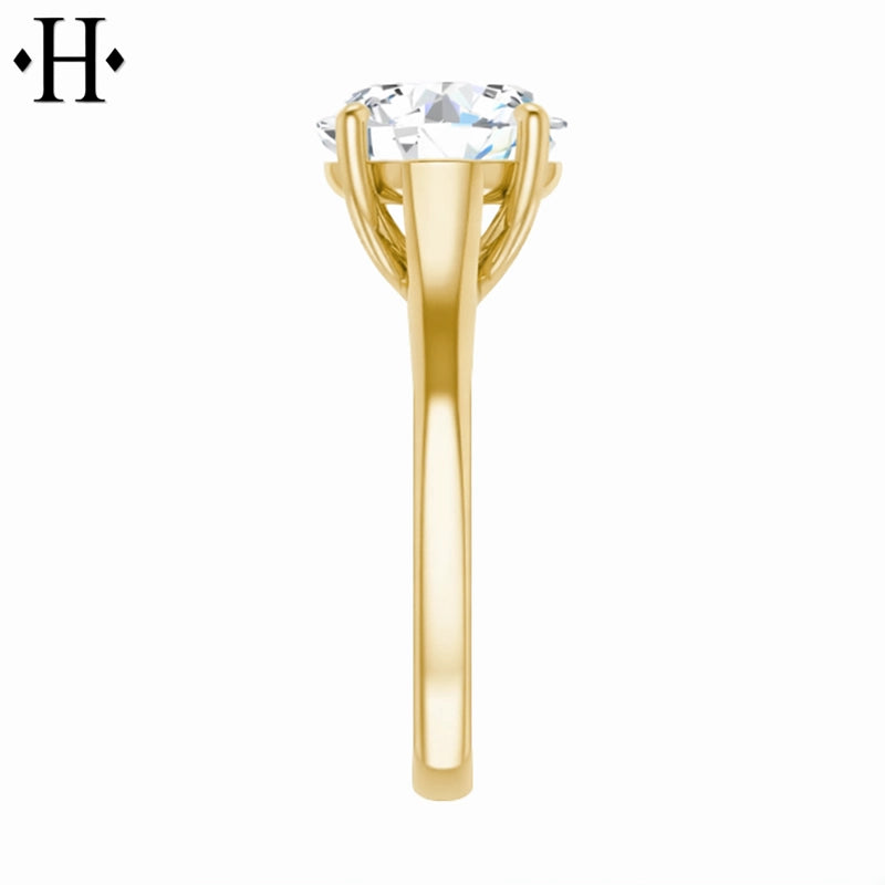 3.00ctr-5.00ctr Round Cut Lab Grown Diamond Ring Tailor Made