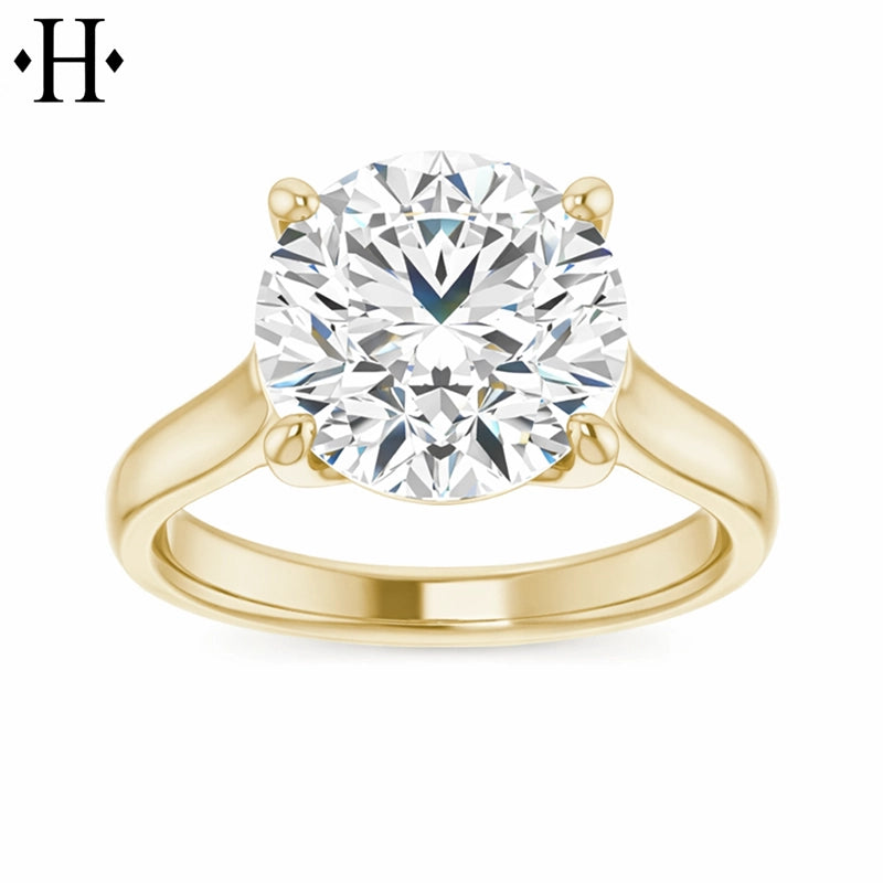 3.00ctr-5.00ctr Round Cut Lab Grown Diamond Ring Tailor Made
