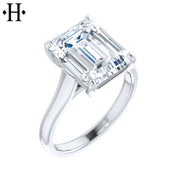 3.00ctr-5.00ctr Emerald Cut Lab Grown Diamond Ring