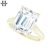 3.00ctr-5.00ctr Emerald Cut Lab Grown Diamond Ring