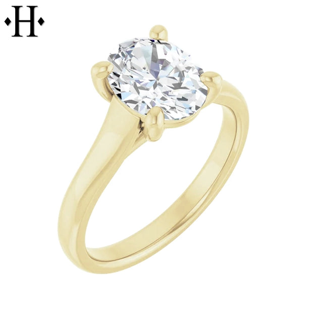 1.53ctw Oval Cut Lab Grown Diamond Ring