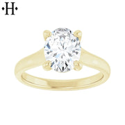 1.53ctw Oval Cut Lab Grown Diamond Ring