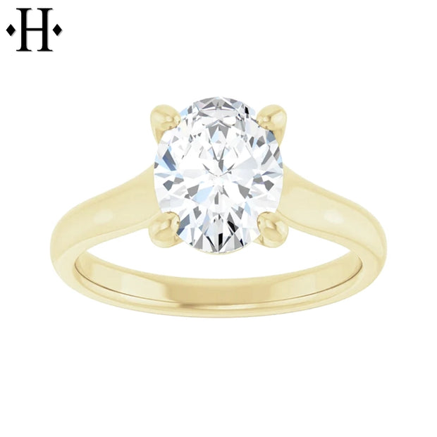1.53ctw Oval Cut Lab Grown Diamond Ring