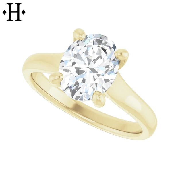 1.53ctw Oval Cut Lab Grown Diamond Ring