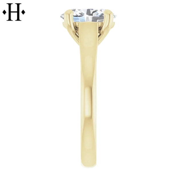 1.53ctw Oval Cut Lab Grown Diamond Ring
