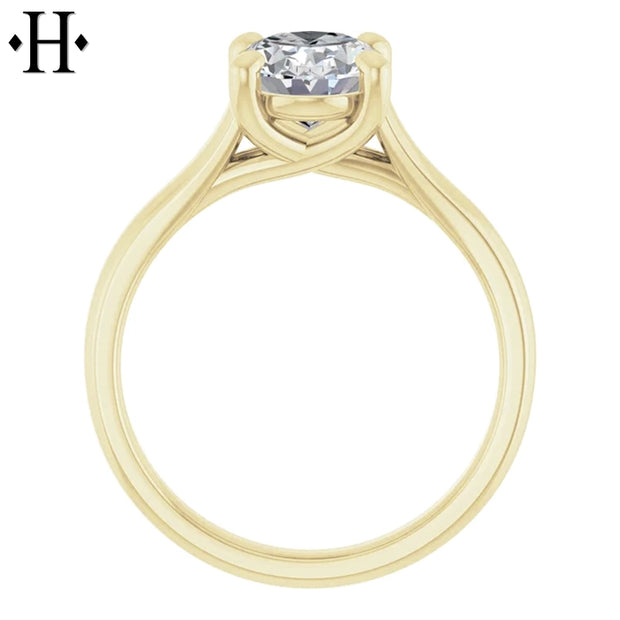 1.53ctw Oval Cut Lab Grown Diamond Ring