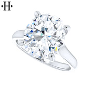 3.00ctr-5.00ctr Oval Cut Lab Grown Diamond Ring