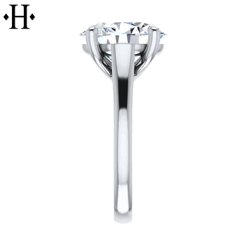 3.00ctr-5.00ctr Oval Cut Lab Grown Diamond Ring