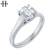 0.75ctr-1.25ctr Round Cut Natural Diamond Ring