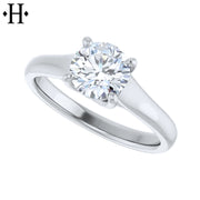 0.75ctr-1.25ctr Round Cut Natural Diamond Ring