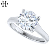 1.50ctr-2.00ctr Round Cut Natural Diamond Ring