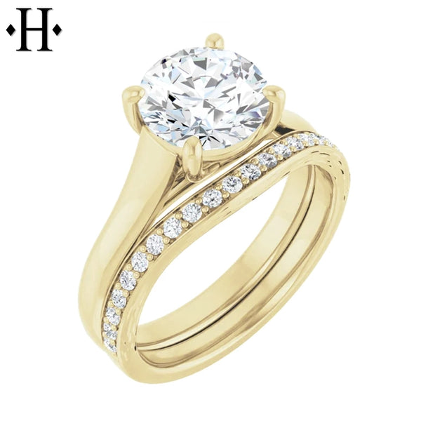 2.04ctw Round Cut Lab Grown Diamond Ring