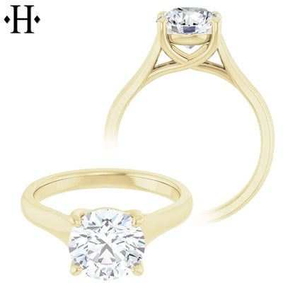 2.04ctw Round Cut Lab Grown Diamond Ring