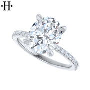 2.29ctw Oval Cut Lab Grown Diamond Ring