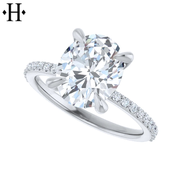 2.29ctw Oval Cut Lab Grown Diamond Ring