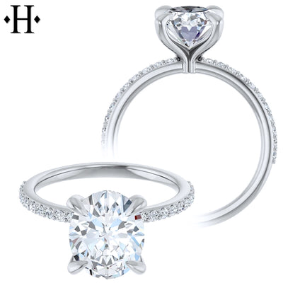 2.29ctw Oval Cut Lab Grown Diamond Ring