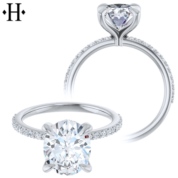 2.29ctw Oval Cut Lab Grown Diamond Ring