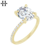 2.25ctw Oval Cut Lab Grown Diamond Ring