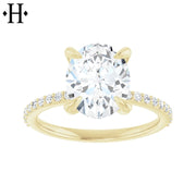 2.25ctw Oval Cut Lab Grown Diamond Ring
