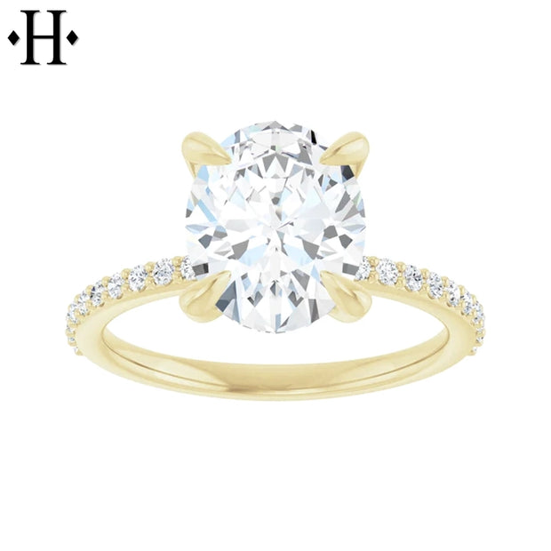 2.25ctw Oval Cut Lab Grown Diamond Ring