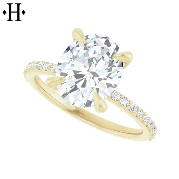 2.25ctw Oval Cut Lab Grown Diamond Ring