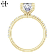 2.25ctw Oval Cut Lab Grown Diamond Ring