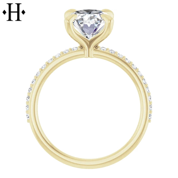 2.25ctw Oval Cut Lab Grown Diamond Ring