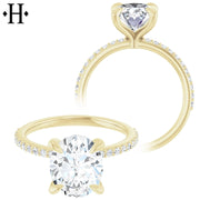 2.25ctw Oval Cut Lab Grown Diamond Ring