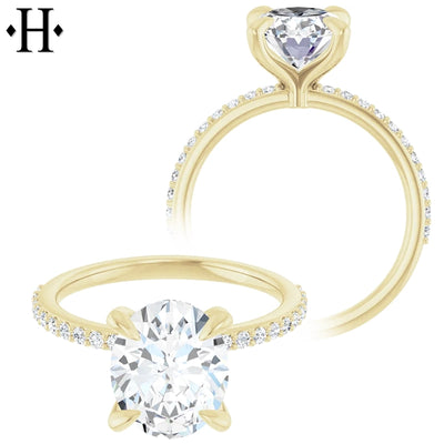 2.25ctw Oval Cut Lab Grown Diamond Ring