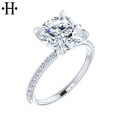 3.27ctw Round Cut Lab Grown Diamond Ring