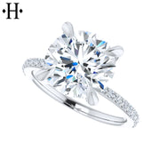 4.27ctw Round Cut Lab Grown Diamond Ring