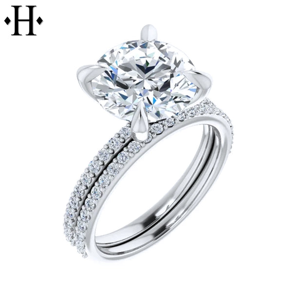 4.27ctw Round Cut Lab Grown Diamond Ring