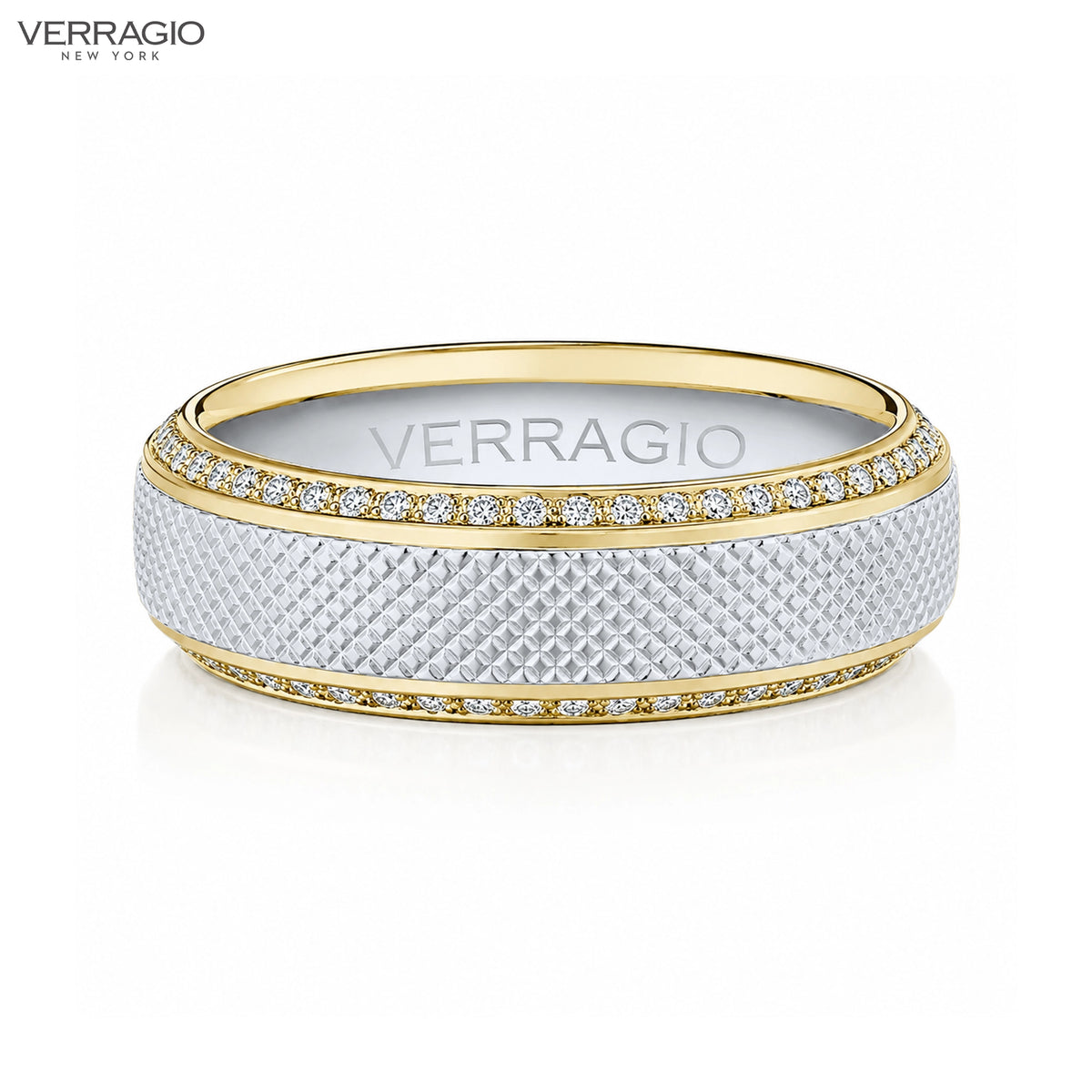 Natural Diamond Eternity Clous De Paris Ring 7mm Tailor Made