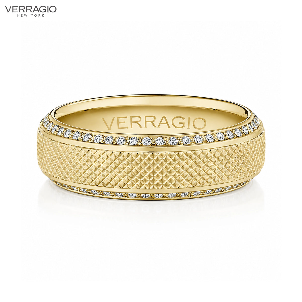 Natural Diamond Eternity Clous De Paris Ring 7mm Tailor Made