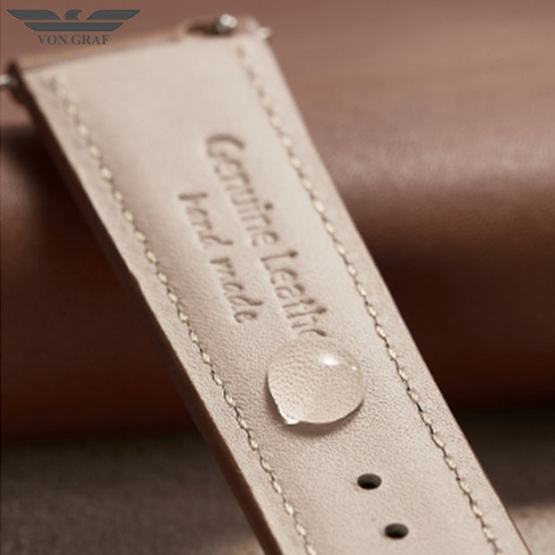 Military Olive American Leather Strap