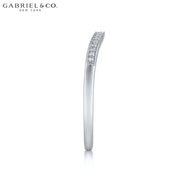Natural Diamond Vintage Milgrain Curved Ring 1.7mm