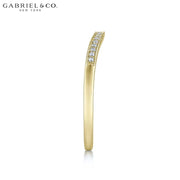 Natural Diamond Vintage Milgrain Curved Ring 1.7mm