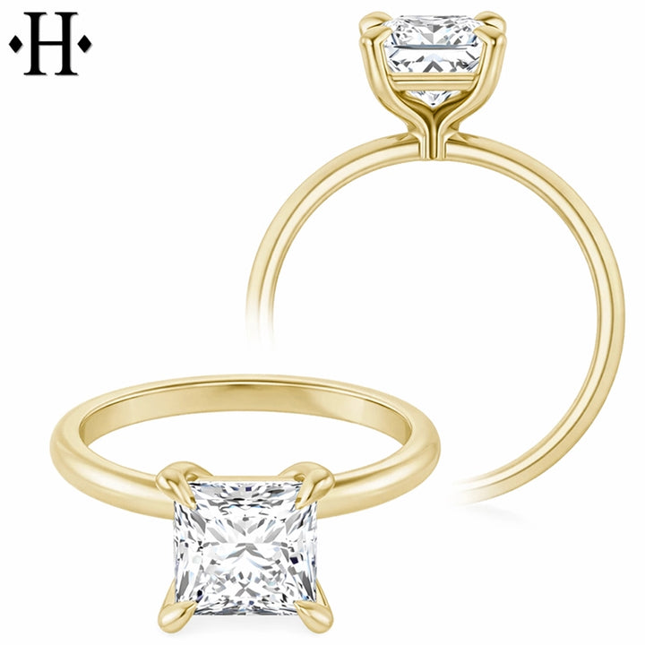 1.56ctw Princess Cut Lab Grown Diamond Ring