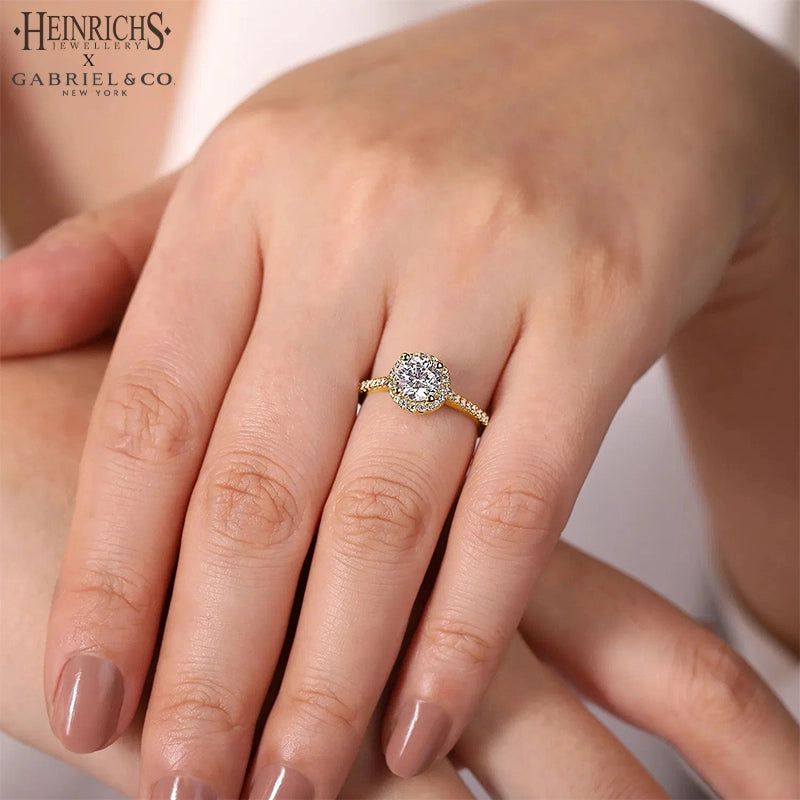 1.00ctr-1.50ctr Round Cut Lab Grown Diamond Ring